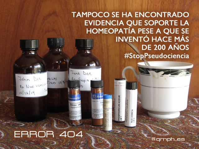 Error 404 homeopatía