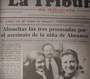 Portada de "La Tribuna de Albacete" tras la absolución.